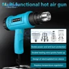 2000W Electric Hot Air Gun 220V 110V Industrial Dual Wind speed Temperature controlled Building Hair Dryer Heat Gun Nozzle 2