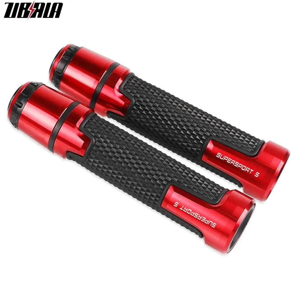 Per Ducati Supersports 2017 2018 Accessori 7/8 22Mm Manubrio Moto Impugnature In Gel Di Alluminio Tappi Manubrio Tappi Terminali Parti