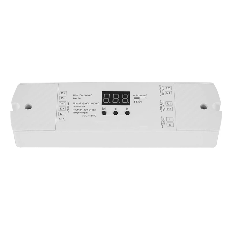 

Ac Triac Dmx диммер 2-канальный выход 2-канальный диммер Triac Dimmable Andmosfet Dimmable Dmx512