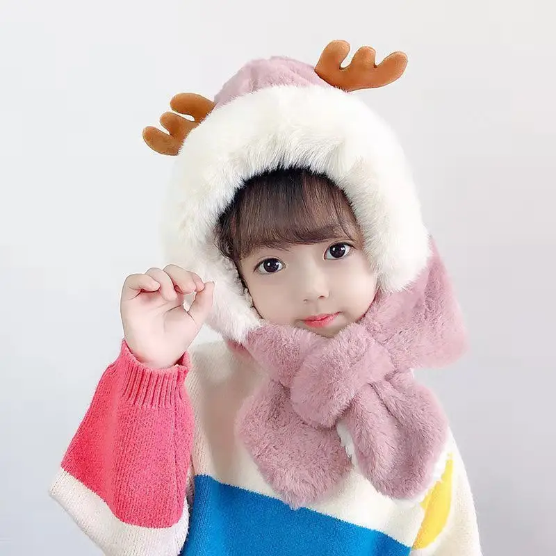 New Baby Girl/Boy Winter Cap In Blue Color For 1-4 Years In Fur stuff Design V main image 1