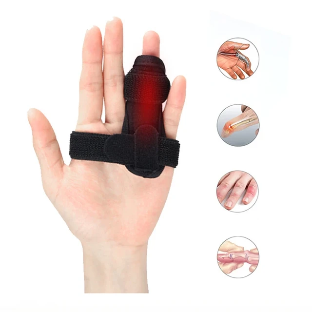 2pcs Finger Splint Finger Sleeves Protectors, Adjustable Trigger
