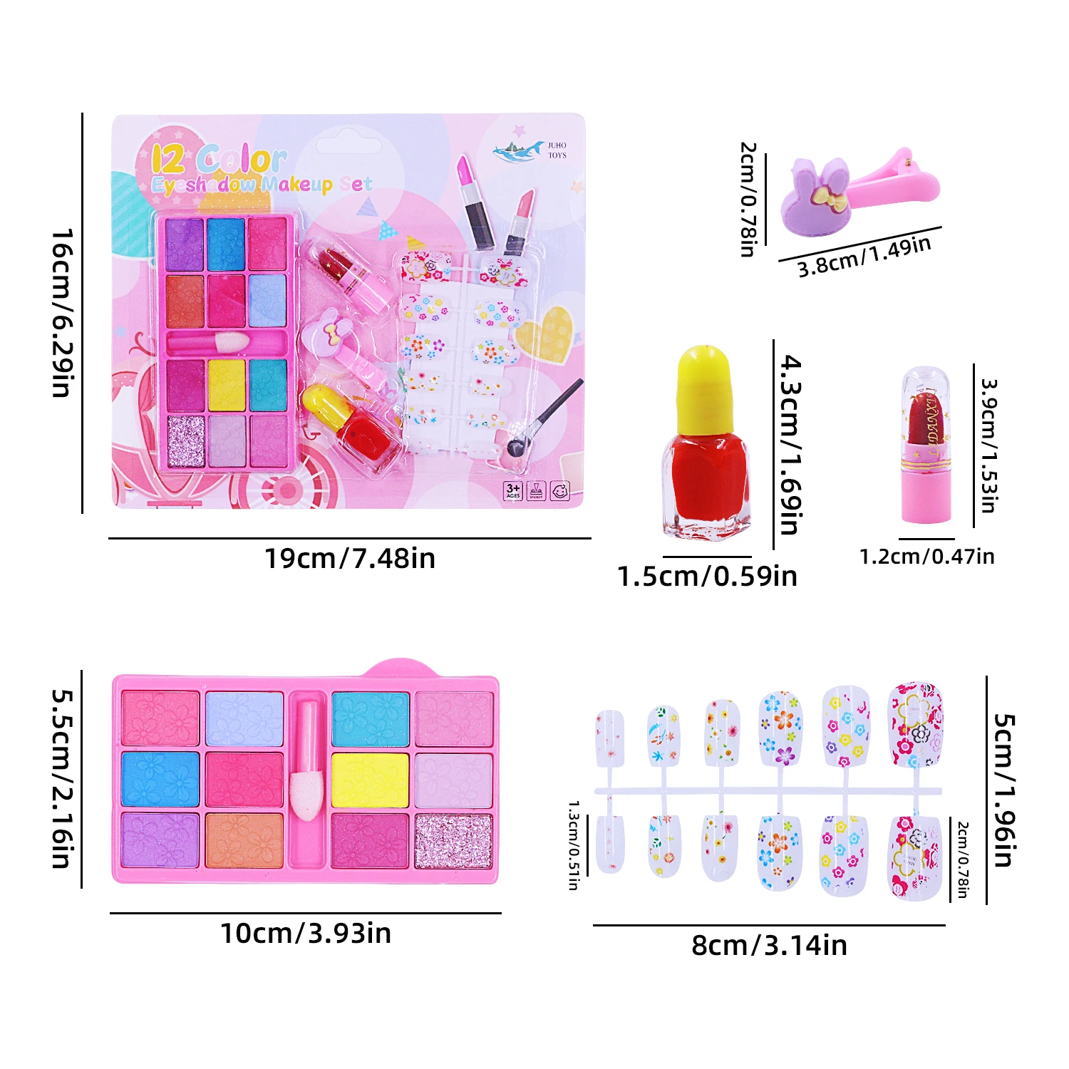 Makeup toy set girls and children make up and pass the family toy set simulation nail polish lipstick 2