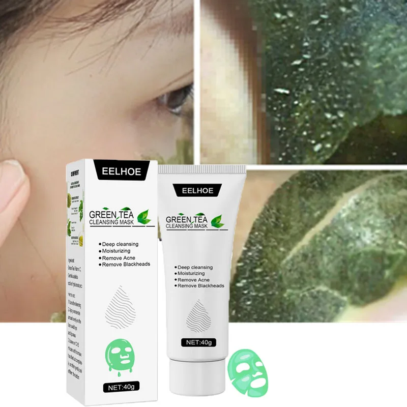 Green Tea Blackhead Remover Face Mask Oil Control Shrink Pore Peel Off