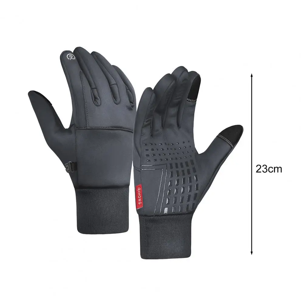 Winter Thermal Gloves Windproof Touchscreen Cycling Motorcycle Gloves Anti-slip Cold Weather Men Women Full Finger Riding Gloves 6