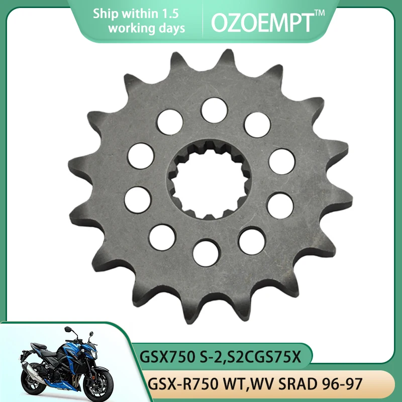 

OZOEMPT 530-16T Motorcycle Front Sprocket Apply to GSX750 S,SSGS75X S-2,S2CGS75X GSX-R750 WT,WV SRAD GSX-R1100 WS/WT/WV/WW
