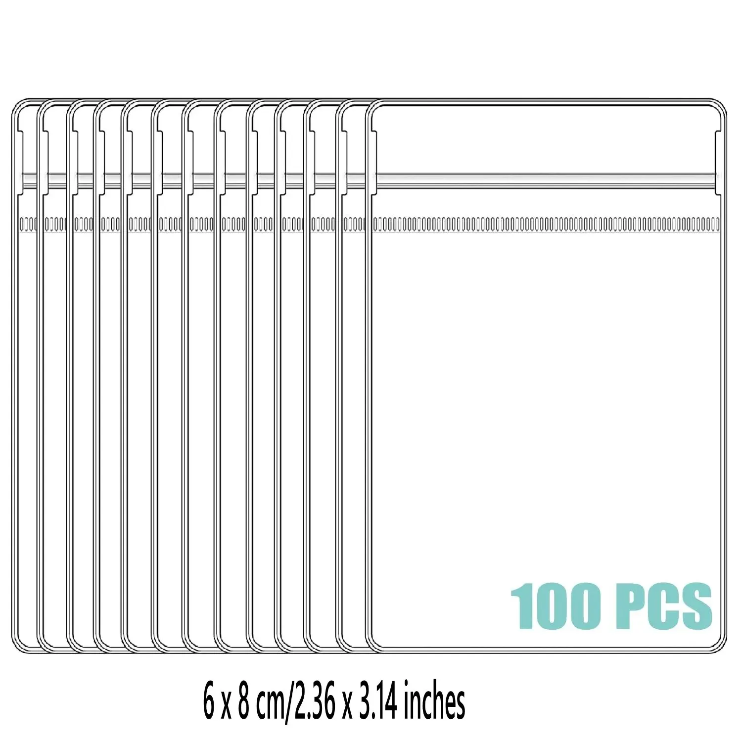 100PCs (6 X8cm)