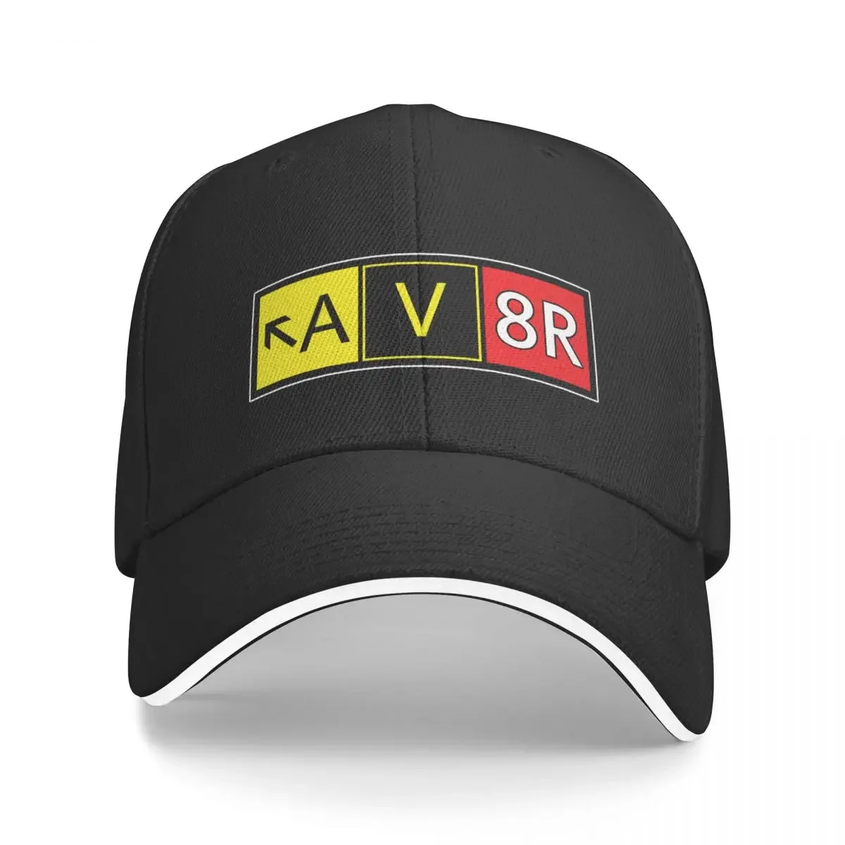 

AV8R Aiport Taxi Way Sign for Aviation Lovers and Aircraft Enthusiasts Baseball Cap foam party Hat Caps For Men Women's
