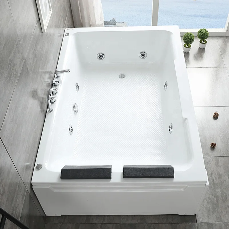 1.8 meter 2 Person bathtub modern home use jacuuzi massage bathtubs 6
