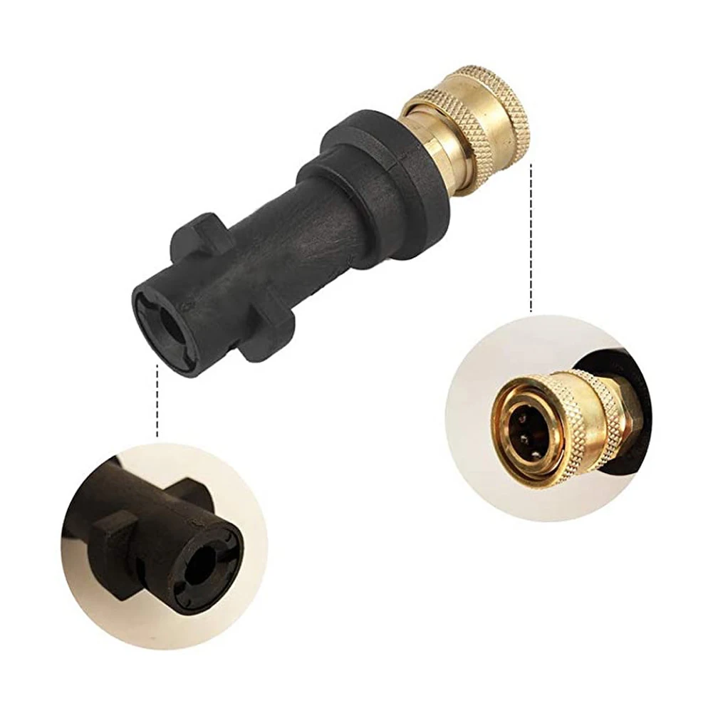 압력 와셔 깍지 깍지 팁 회전 터보 퀵 커넥트 어댑터, Karcher K2 K3 K4 Karcher K5 K6 K7 용, 1/4 인치, 5 in 1