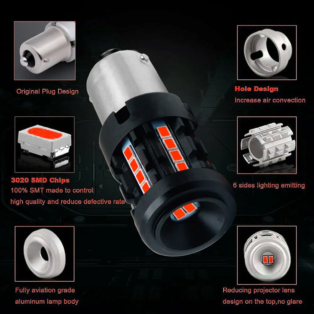 1156 LED  극ũ Ʈ ,  ڵ ȣ , BA15S P21W 1157 BAY15D 7225 BAZ15D PR21W T20 7440 W21W 7443 W21/5W 2500LM