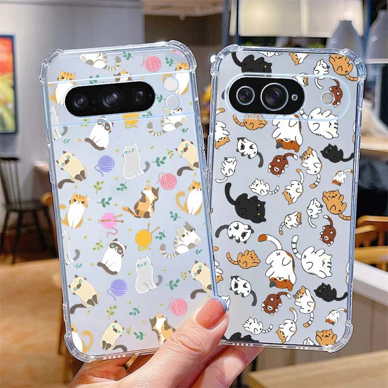 Cartoon Animals Transparent Phone Case Cover