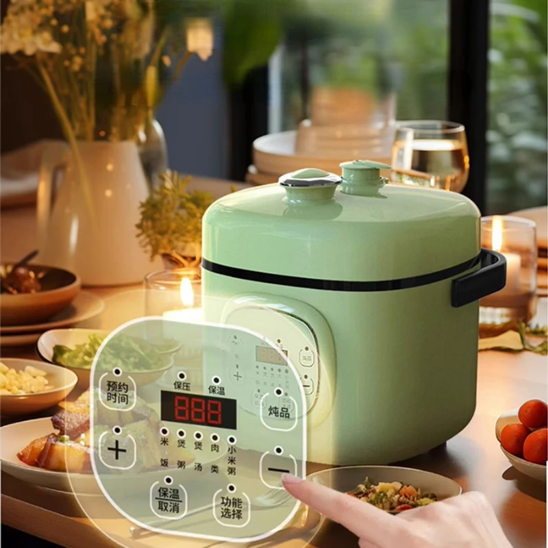Intelligent Small Electric Pressure Cooker Mini 1-3 People Automatic High Pressure Rice Cookers Medical Stone Paint-Free 3