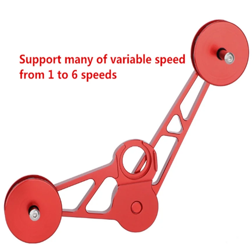 Folding Bike 6Speeds Rear Derailleur Chain Tensioner Aluminum Alloy Rear Shift Stabilizer For Brompton
