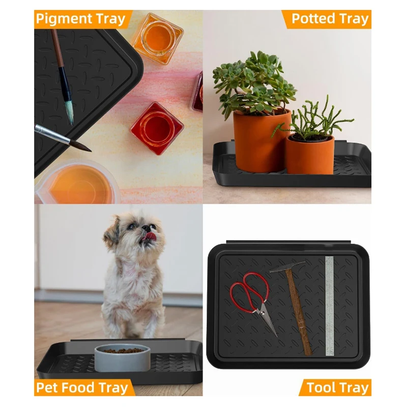 1/2/3 stücke Boot Tablett Heavy Duty Schuh Matte Tabletts Auto Schuhe Ablage Hund Katze Schüssel Matten multifunktionale Unter Sitz Container Box – Detail 8