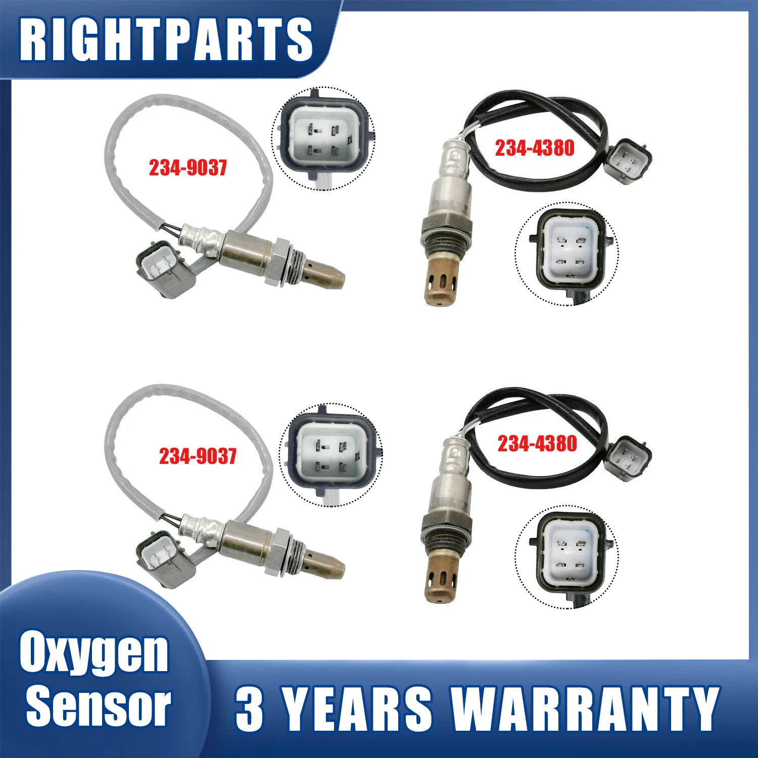 Upstream+Downstream Oxygen O2 Sensor 234-9037 234-4380 22693-EY00A 226A0-JA10C 22693EY00A 226A0JA10C For INFINITI G37 3.7L 2008