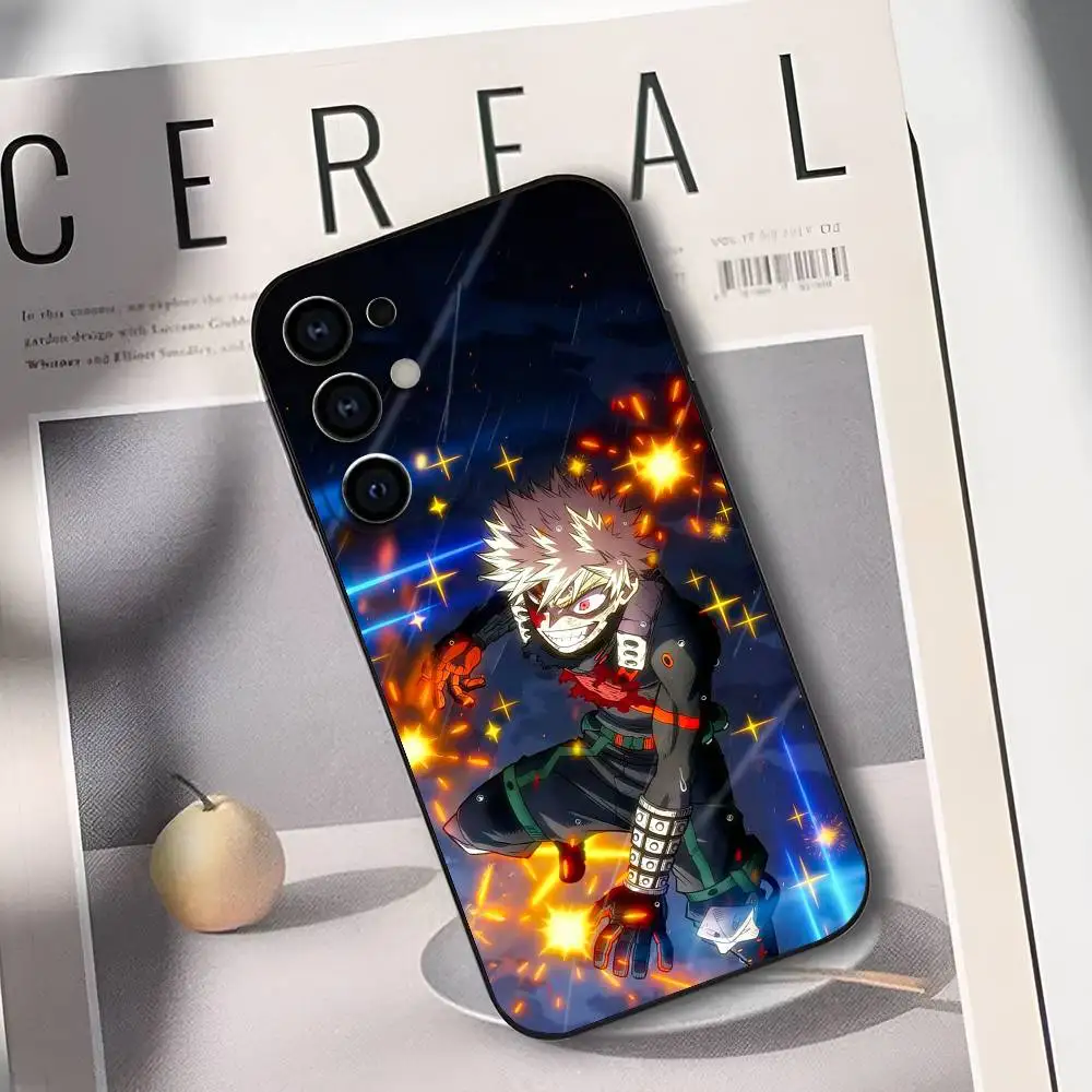 Silicone Soft Phone Case Featuring B-Bakugo A-Anime K-Katsuki Design