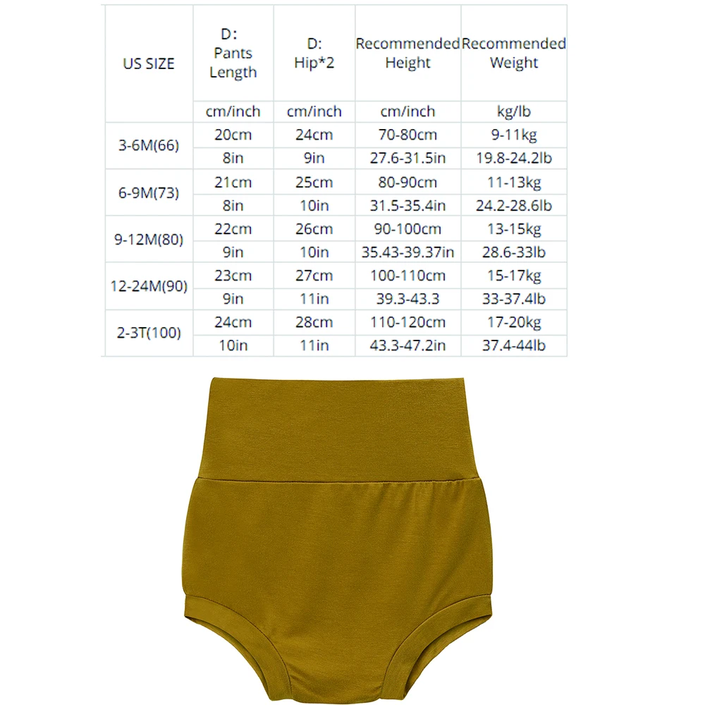 Newborn Summer Bamboo Fiber Shorts Solid Toddler Breathable Shorts Baby Boys Girls High Waist Casual Outfit Pants Clothes