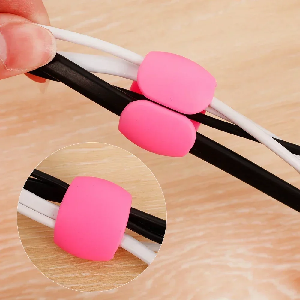 10/5/1PCS Multifunction Cable Organizer USB Holder Cable Management Clip Cord Keeper Headphone Earphone Phone Charger Wire Clips cable organizer