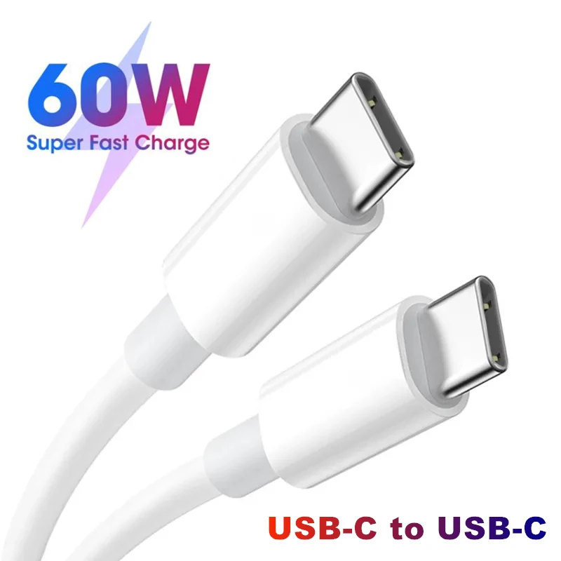 Universal PD 60W Fast Charge USB-C to USB-C Data Cable