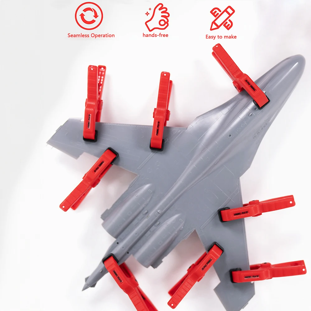 2/4/20pcs Seamless Auxiliary Clamps Silicone Anti-Slip Pad Model Tools Kit Fit For Hobby Model Craft DIY Accessories