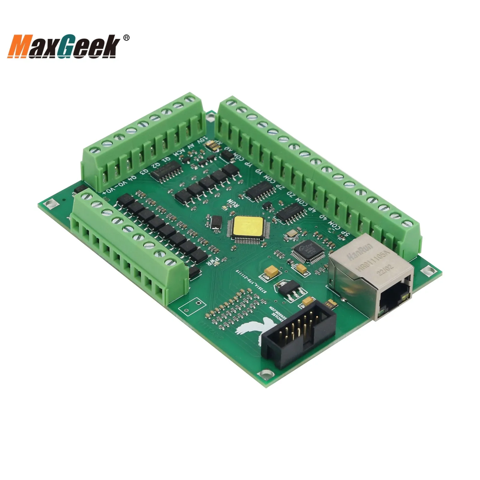 Maxgeek 5-Axis Ethernet Motion Card Mach3 Breakout Board CNC