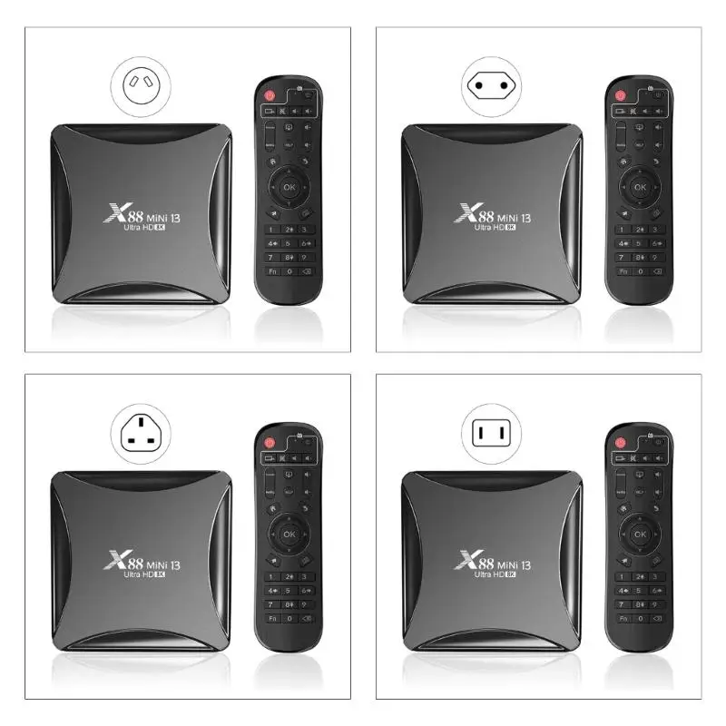 

X88 Mini 13 RK3528 QuadCore Dongle with 2G+16G Stick for Android13 2.4/5Ghz WIFI Media Player Remote Control R2LB