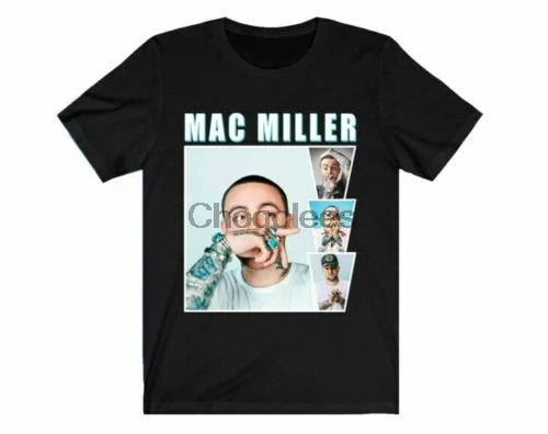 0_Mac Miller Circles Hip Hop Rap Cotton Black Unisex T-shirt Vintage Men Gift Tee |