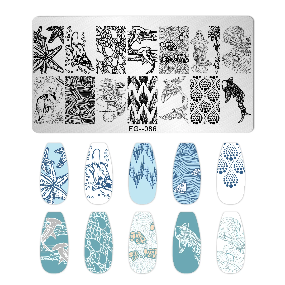 12*6cm Nails Cartoon Skull Image Nail Art Stamping Plates Halloween Festival Pattern Nail Stamp Templates Stencil Manicure Tool 6
