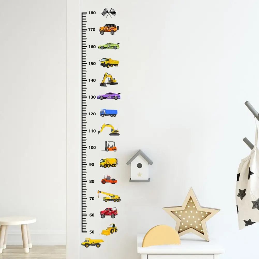 Novel Anti-slip Children Room Decorative Children Wall Ruler Decal Legible Kids Wall Growth Chart