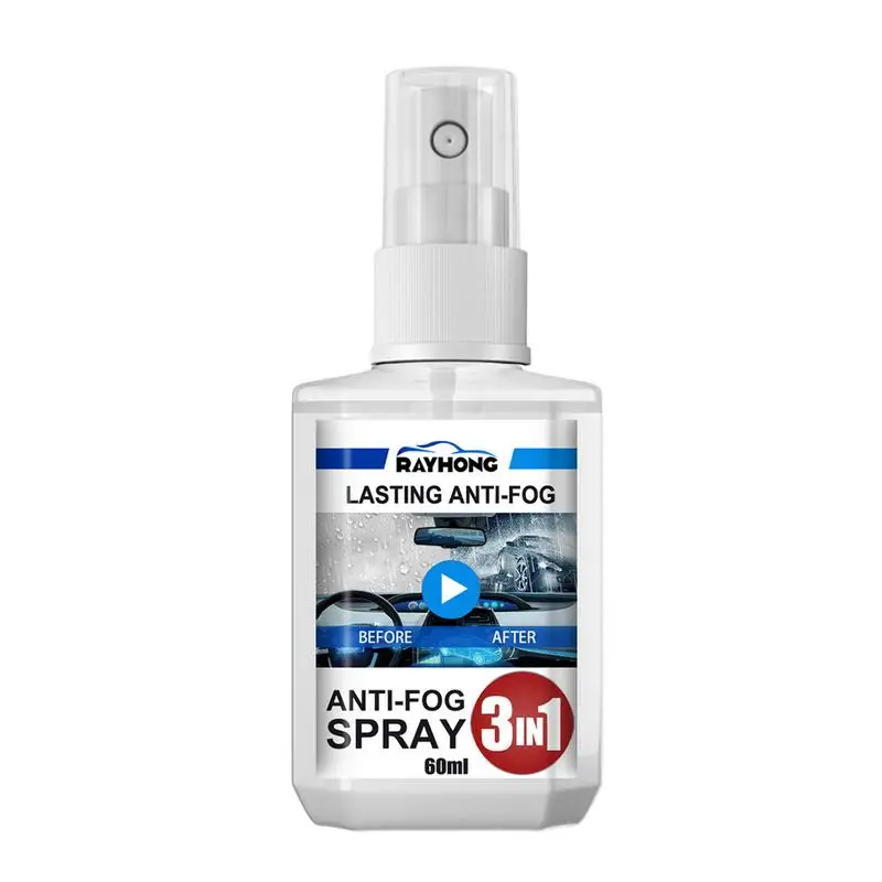 

Car Glass Anti-Fog Agent 60ml Auto Defogger Agent Spray Car Window And Windshield Cleaner Prevents Fog On Windshield Glasses