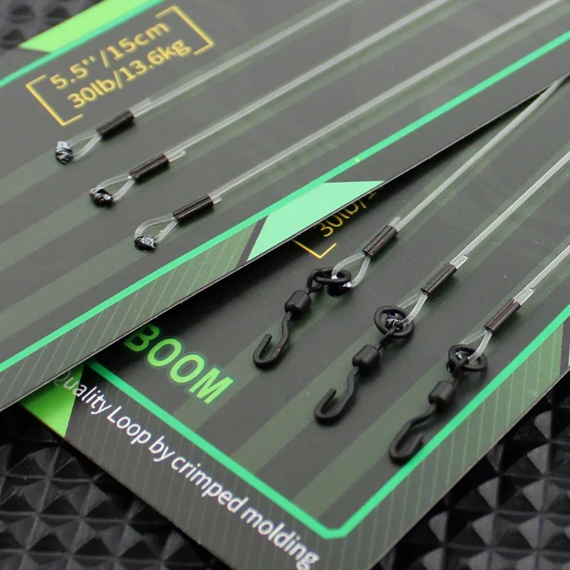 3pcs 잉어 낚시 라인 Bombi Rig 용 주름진 붐 섹션 잉어 머리 Chod R..
