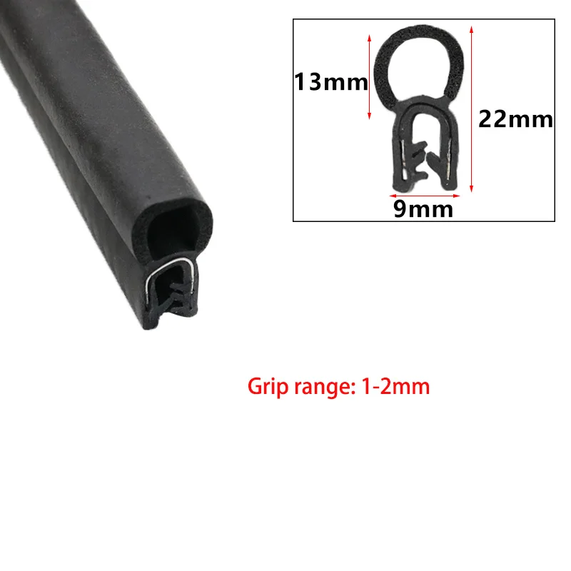 Durable U-Type Rubber Edge Guard - Anti-Collision & Waterproof Sealing Strip