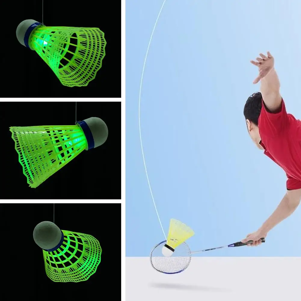Badminton Trainers Stretch Professional Badminton Machine Sport Practice Racket Self-study Training Robot Accessories Train M3L7 powerti badminton racket grommet tools cold press pliers bell mouth feather awl tool badminton stringing machine accessories
