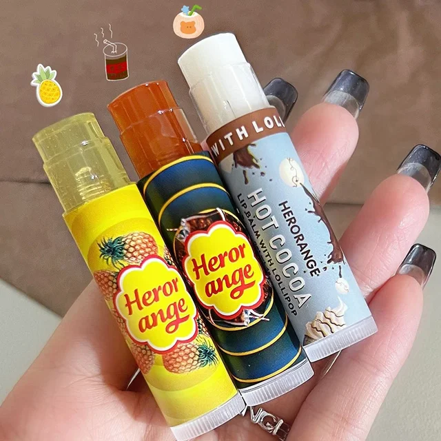 Fruit Moisturizing Lip Balm Grapes Makeup Jelly Lighten Lines Plump Care Tint Nude Lipstick Primer Colorless Lip Care Wholesale