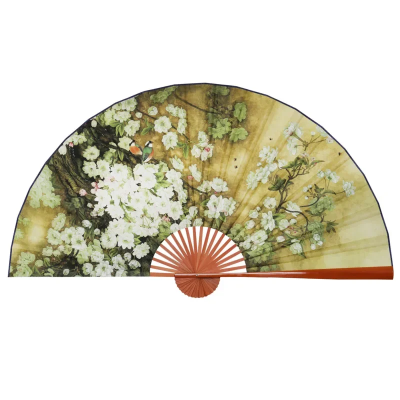 

Подвесное украшение в китайском стиле, декоративная рамка, Примула, украшение для вечеринки, складной бумажный веер