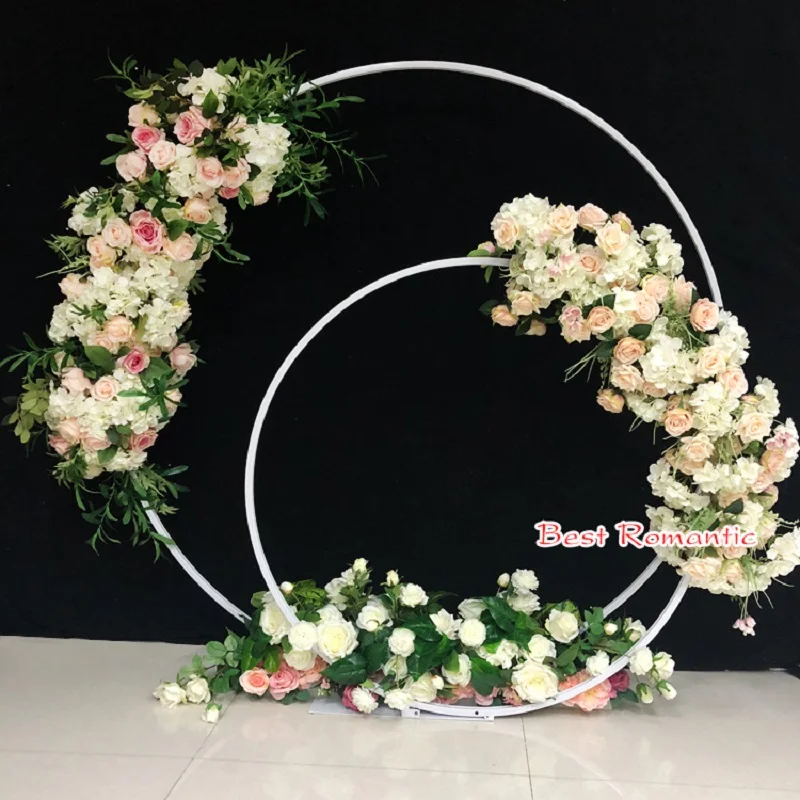 New wedding props iron arch outdoor wedding decoration flower door catwalk lead Mori stage background arrangement