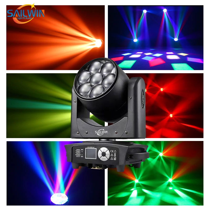 Bee Eye Light Mini 7X40W K10 LEDムービングヘッドウォッシュ