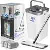 X3 Mop, Separates Dirty and Clean Water, 3-Chamber Design, Flat Mop and Bucket Set, Hands Free Home Floor 1