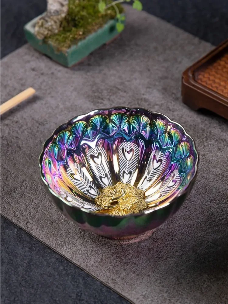 Tea Cup Ceramic Master Cup Meditation Teacup Household Small Tea Bowl 1Pc 140ml