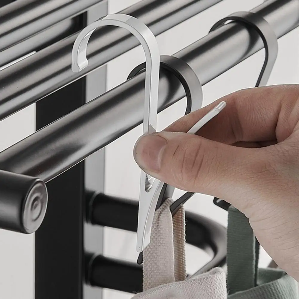 1 Pc Creative Multifunctional Hanging Rod Single Hook Space Aluminum Radiator Cabinet Door Back Hook Bathroom Towel Small