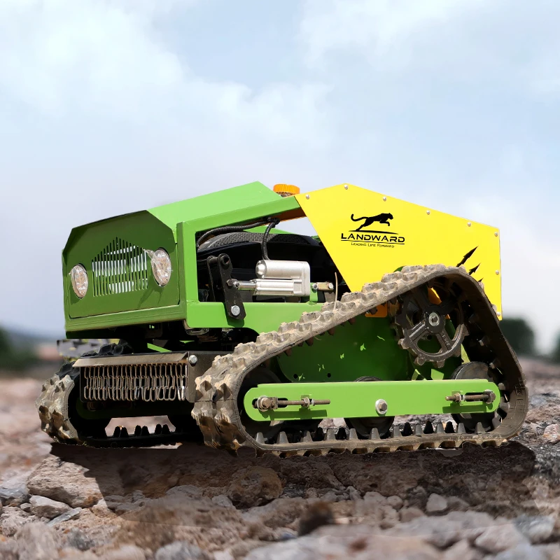 Small Crawler Lawn Mower Agricultural Weeding Robot Home Garden Wireless Remote Control Lawn Mower China Makes