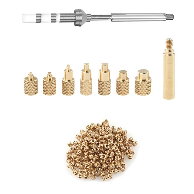 

Heat Insert Nut Iron Tip TS100 Soldering Iron Tip Insert Internal Thread M2-M8 Brass Hot Melt Insert M3 Nut Kit