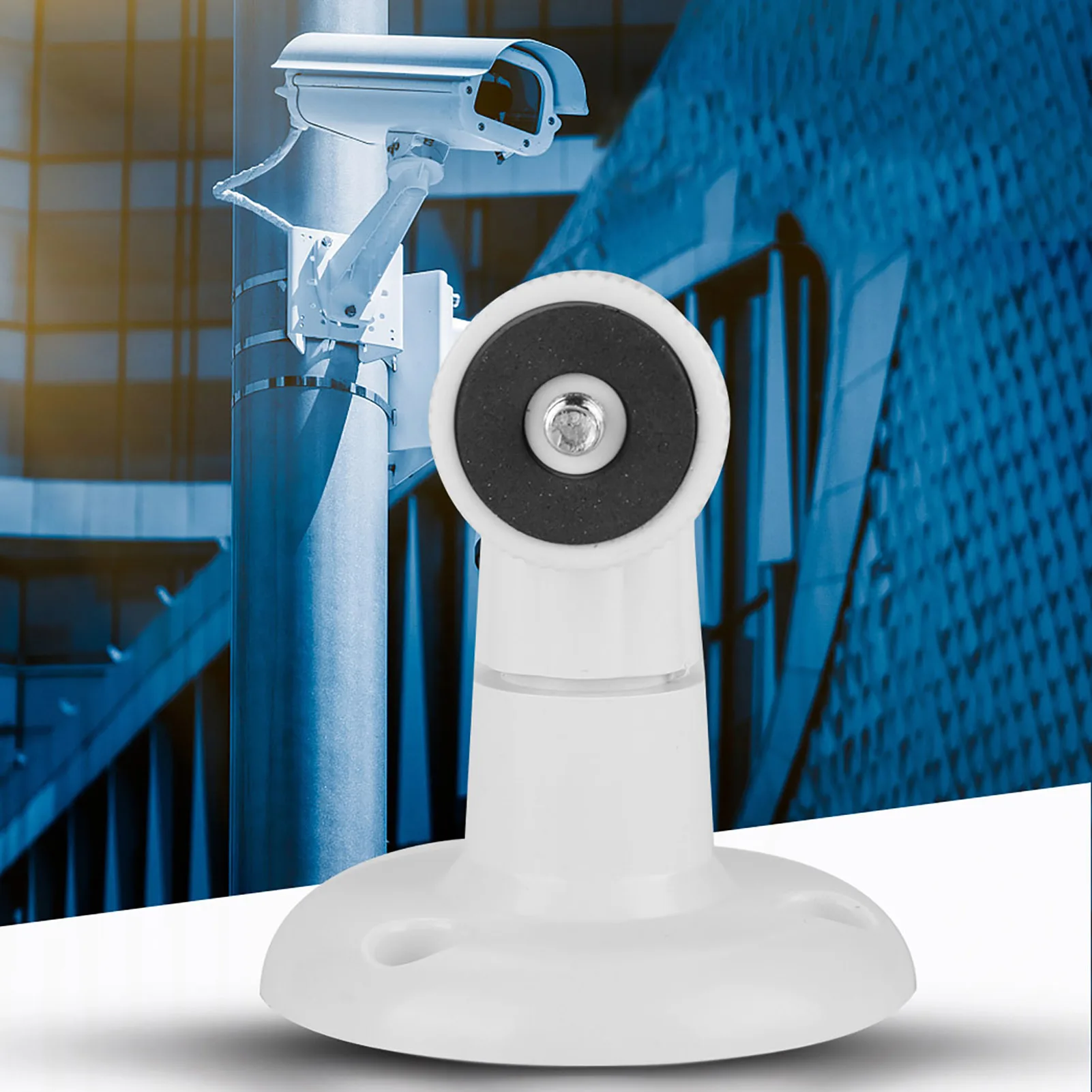 Security Camera Stand Camera Holder Stand Camera Holder Security Wall Mount Bracket Security Camera Bracket Camera Mount Panel Camera Mounting Base Security Camera Mount Portable Mini Surveillance CCTV Camera Stand Wall Mount Bracket 360 Degree Rotatable Camera Support Stand Cam