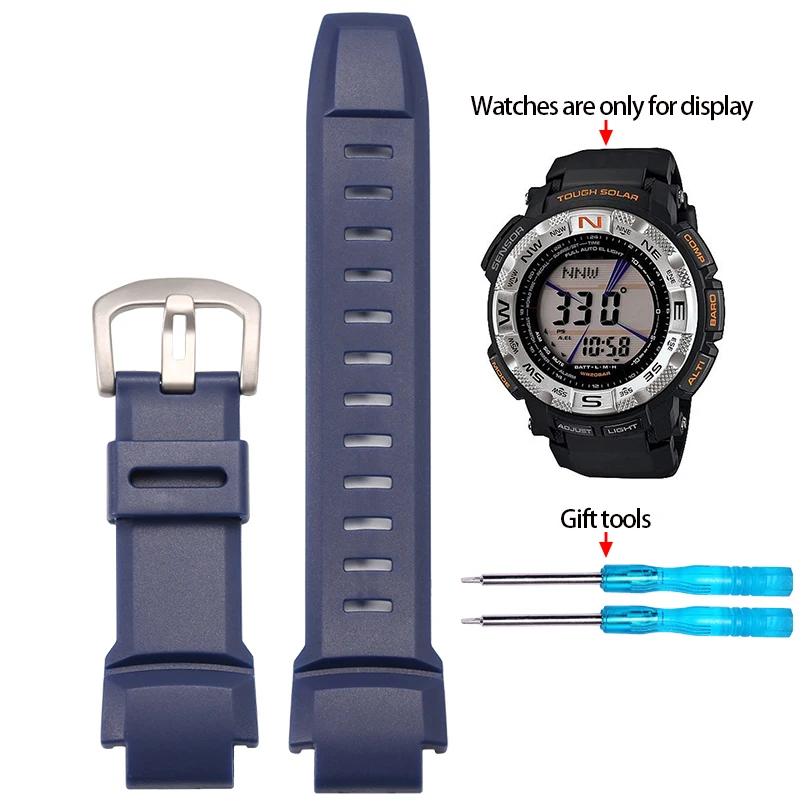 Waterproof Rubber Silicone Watch Strap for Outdoor Adventure Watches