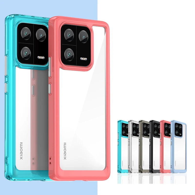 For Xiaomi 13 Pro Case Cover Xiaomi Mi 12X 12 Lite 12S 12T 13 Pro Capa Shockproof Clear Transparent Multicolour Fundas Mi 13 Pro 50 шт матовая гидрогелевая защитная пленка для xiaomi mi 13 pro 12x 12s 12t 12 pro