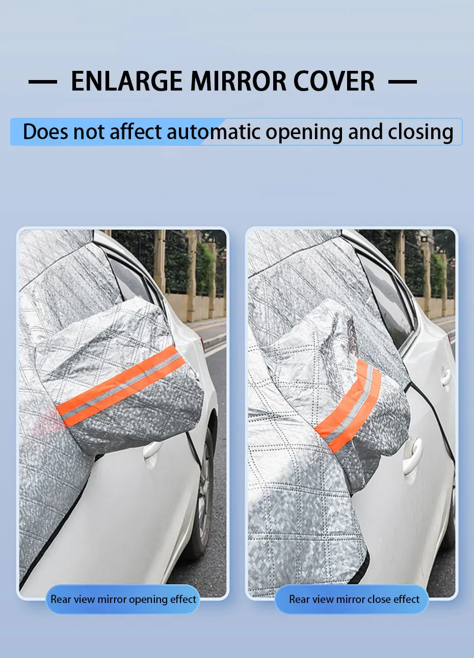 BLAZOR Car Windscreen Cover, Anti-Frost/Snow/Ice in Winter, Anti-Sun  UV/Water/Dust in Summer, Heavy-Duty Thickened Protective Windshield cover,  Suitable for All Seasons, Universal Size : : Automotive