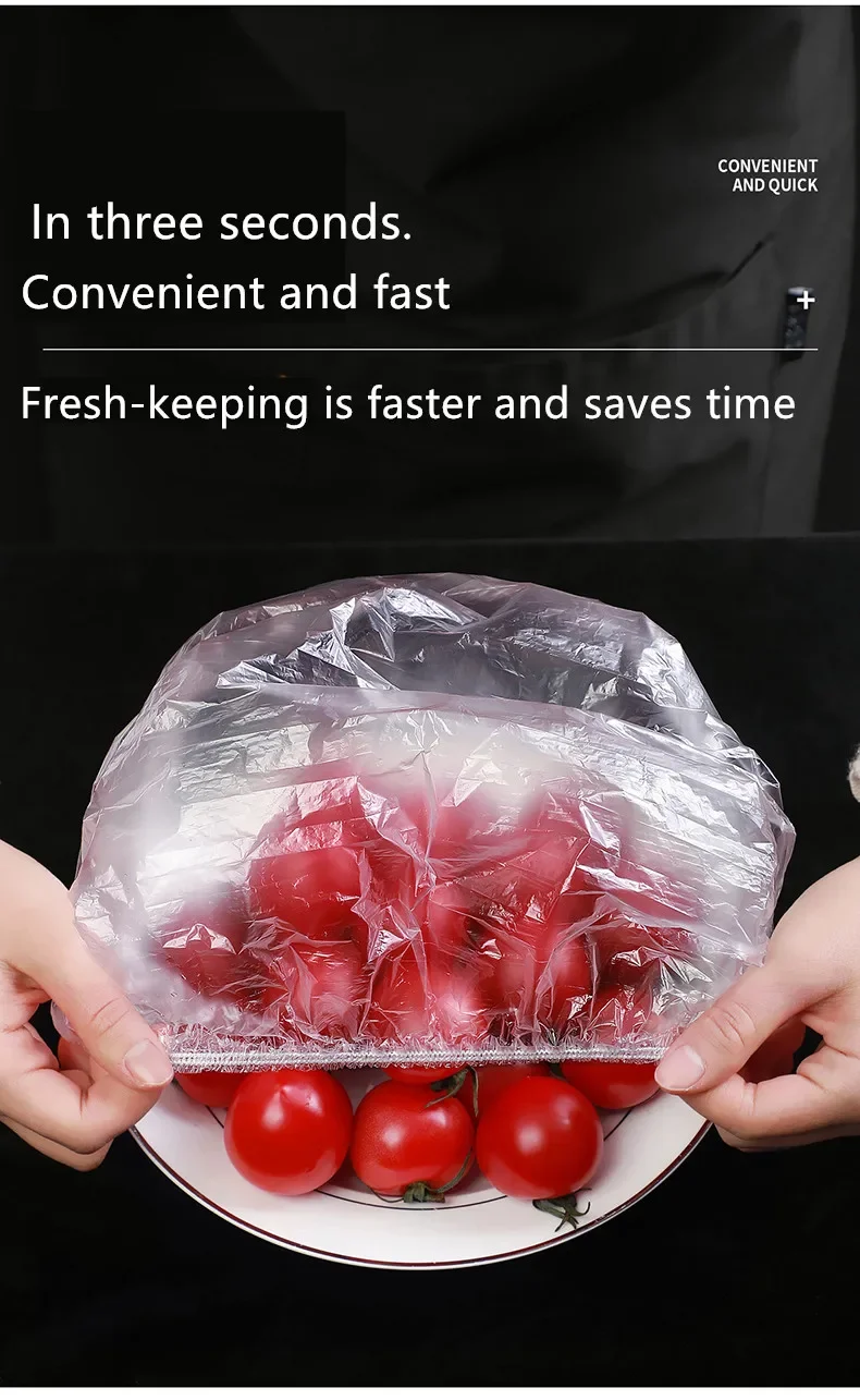 Description Picture 3 of itemReusable Food Wrap Storage Covers Bags For Bowl Elastic Plate Silicone Lid Cover Kitchen Fruit Plastic Fresh-Keeping Seal