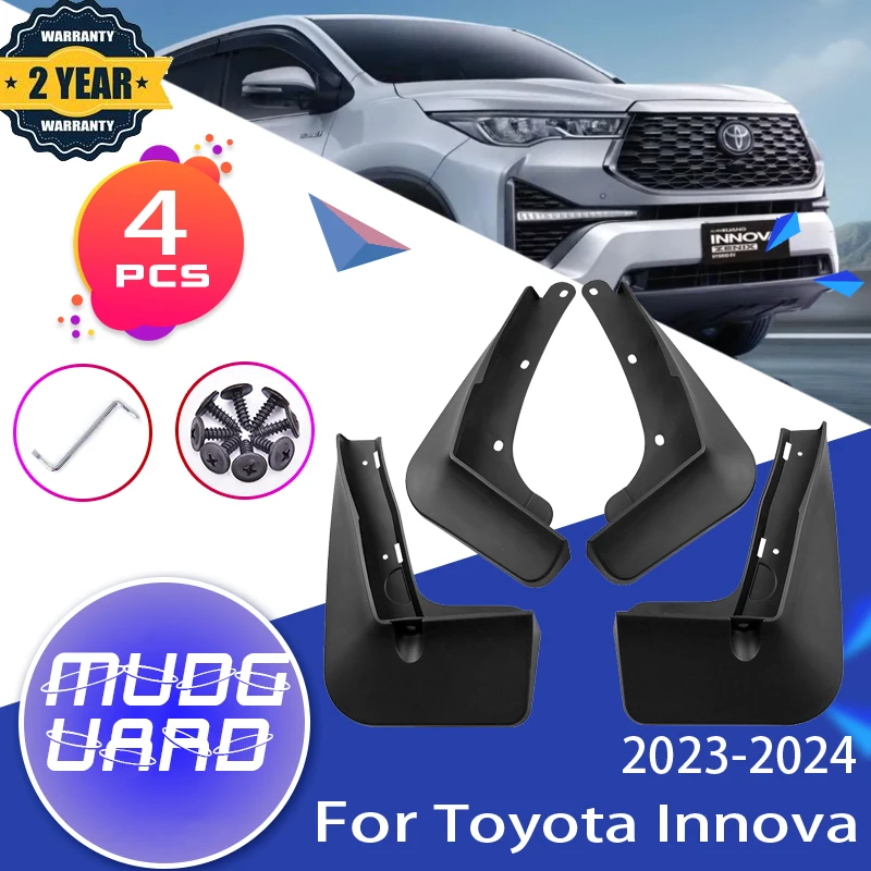 

for Toyota Innova Accessories Kijang Innova Zenix AG10 2023 2024 Car Mudflaps Fender Mudguards Mud Flaps Guards Splash Mudguards