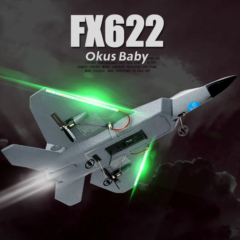 

2023 EPP 2.4GHz Camo FX622 Remote Control Plane Fixed Wing Small F22 Fighter Aircraft Model Toy Glider Rc Airplane Boy Gift