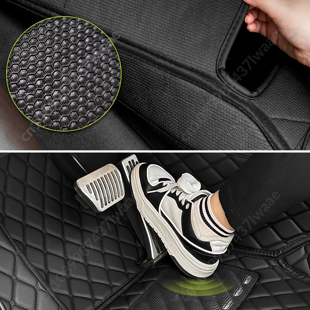 Car Floor Mats For Honda CRV 2007-2016 2015 2014 2013 12 11 10 Custom Trunk Mat Auto foot Pads Carpet Cover Interior Accessories 4